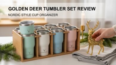 Golden Deer Tumbler Set Review: Nordic Style Cup Organizer