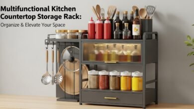 Multifunctional Kitchen Countertop Storage Rack: Organize & Elevate Your Space
