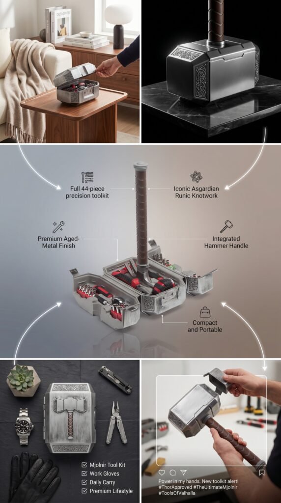 Robe Factory Marvel Thor Hammer Tool Set Review - Gadgetsorder