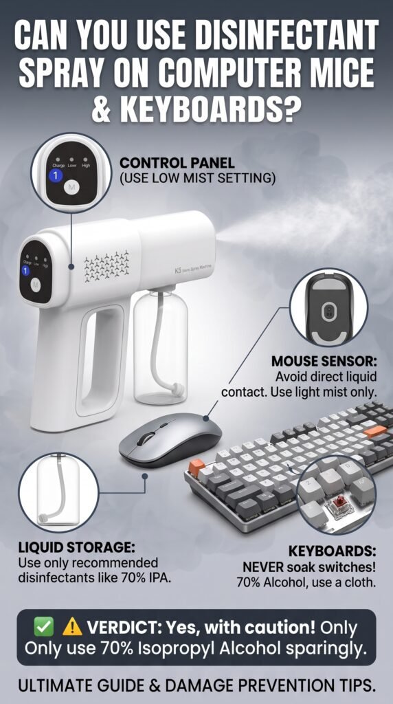 Can You Use Disinfectant Spray on Computer Mice & Keyboards? - Gadgetsorder