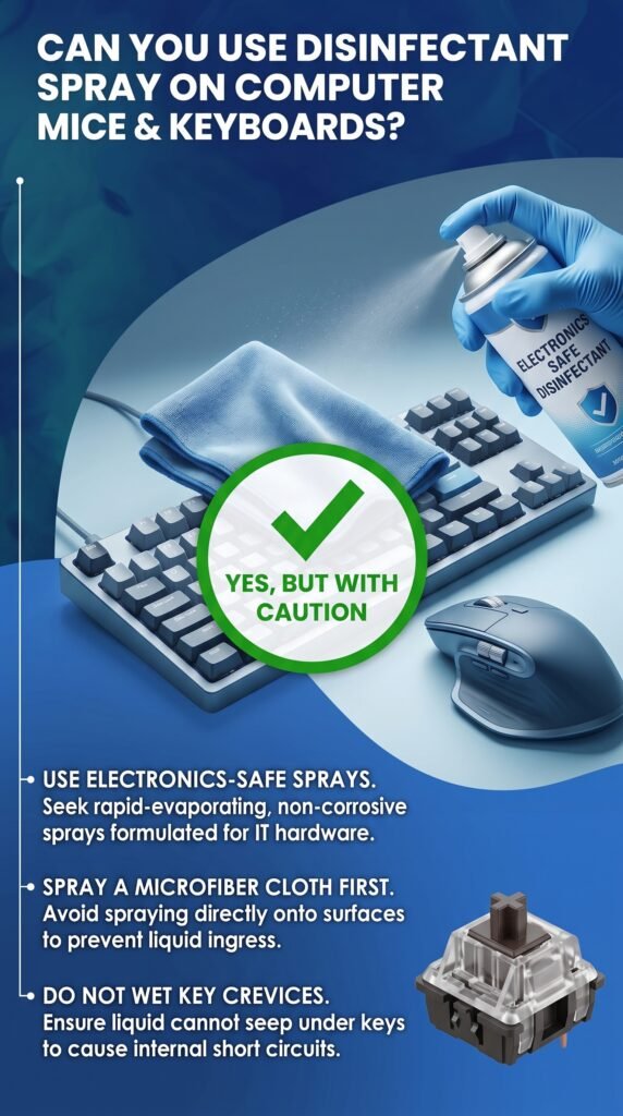 Can You Use Disinfectant Spray on Computer Mice & Keyboards? - Gadgetsorder