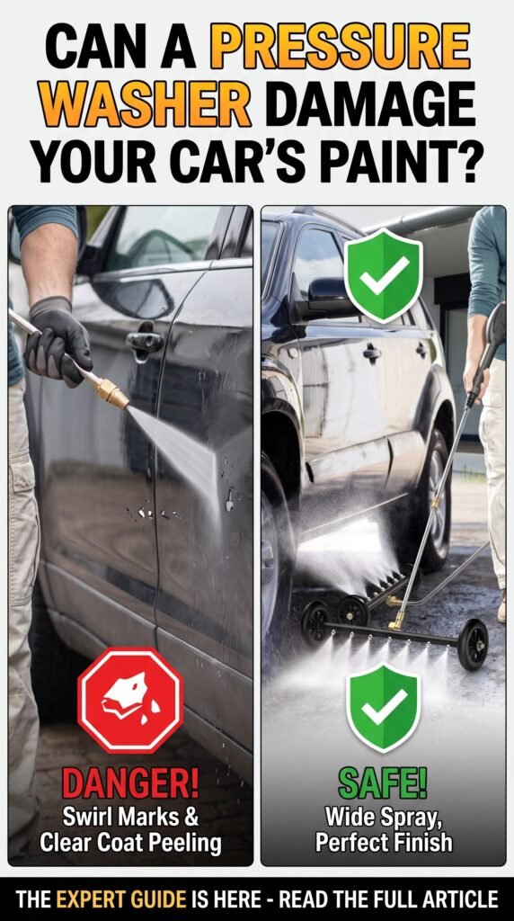 Can a Pressure Washer Damage My Car's Paint