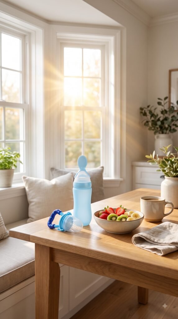 Silicone Baby Bottle With Spoon: Best Feeding Guide - Gadgetsorder