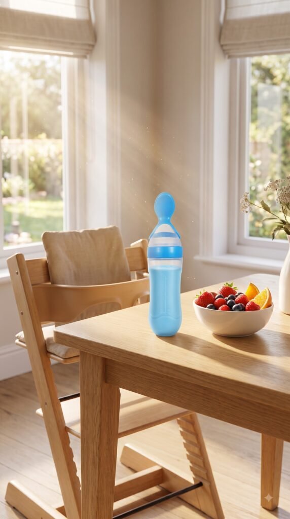 Silicone Baby Bottle With Spoon: Best Feeding Guide - Gadgetsorder